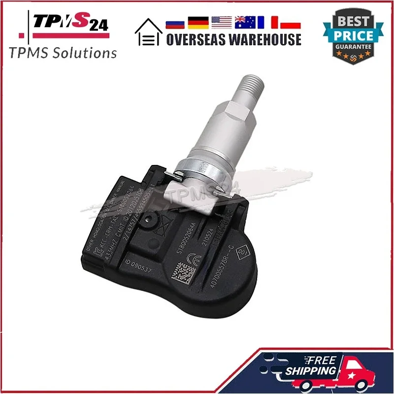 4PCS 407005578R TPMS Tire Pressure Monitoring Sensor For RENAULT MEGANE II 02-08 SCENIC II 2003-2010 40700-5578R 433Mhz