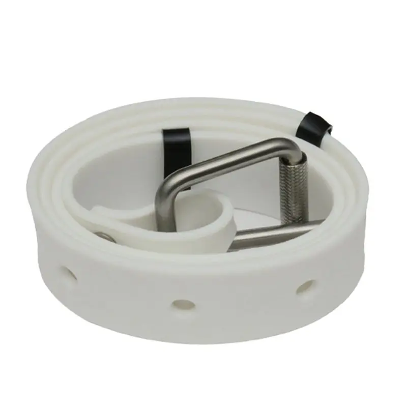 HOES-Weight Belt Waist Weight Belt Bag Quick Release Buckle For Scuba Freediving Fishing White