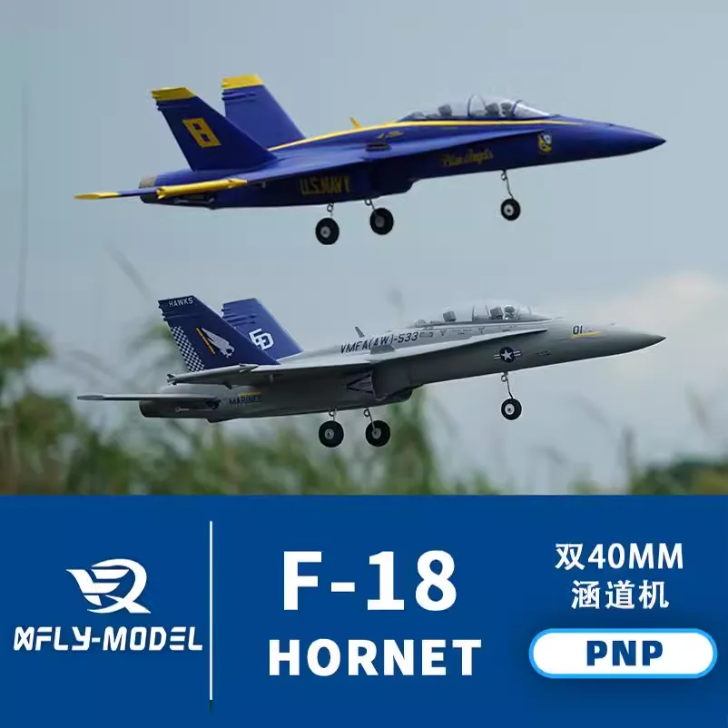 XFly Model Twin 40mm EDF Jet F-18 F18 Hornet RC Plane Model PNP