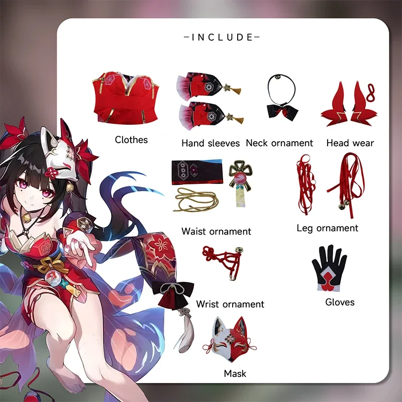 Disfraz de Cosplay brillante, juego Honkai Star Rail, miembro de los tontos enmascarados, vestido brillante para mujer, traje de fiesta de Halloween