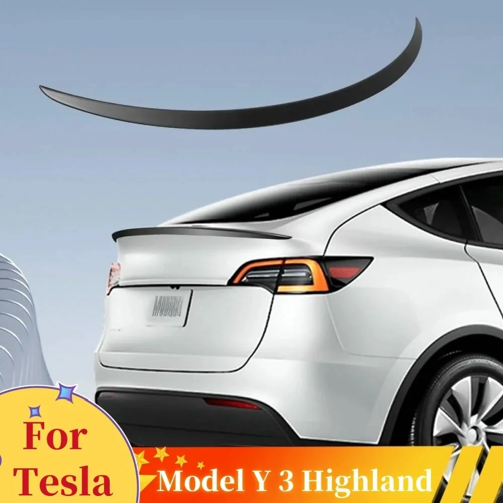 

Задний спойлер для багажника Tesla Model Y, модель 3, модель 3 Highland 2017-2024, высокопроизводительный спойлер из АБС, аксессуары для крыльев губ и хвоста