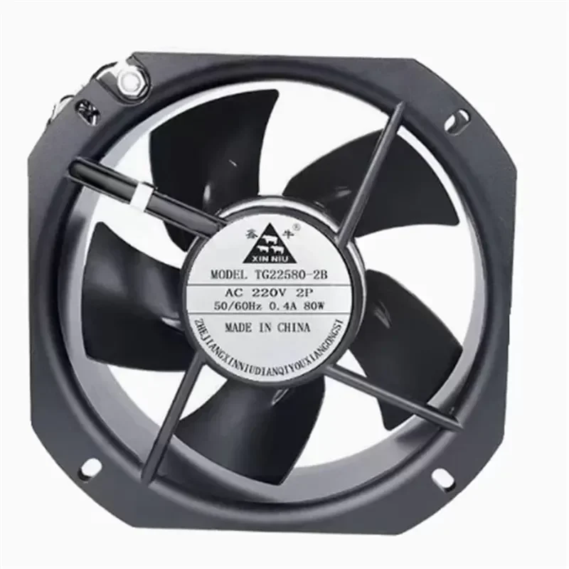 For Xinniu TG22580-2B/3B metal high temperature resistant J axial flow fan 220v cabinet electric box welding machine exhaust