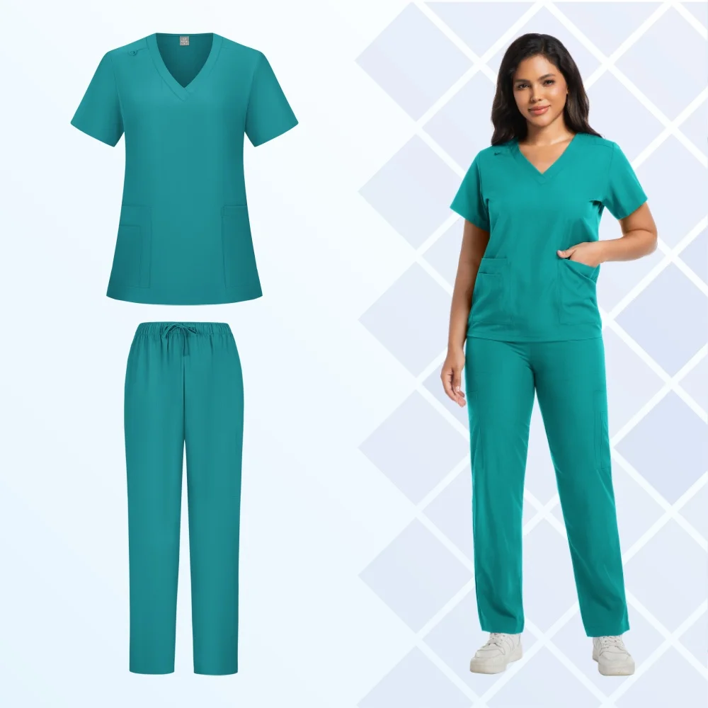 Vêtements médicaux unisexes pour médecin, robe chirurgicale, vêtements de travail médicaux, cosmétiques, combinaison élastique pour salle d'opération, ensembles de gommage pour soins infirmiers