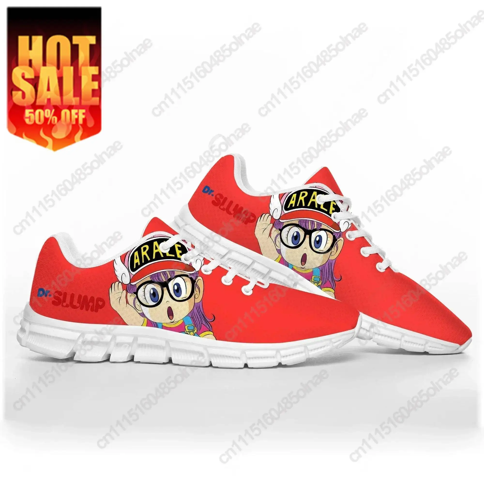 Anime Manga Cartoon A-Arale Dr Slump Sports Shoes Mens Womens Comfortable Sneakers Custom High Quality Couple Shoe
