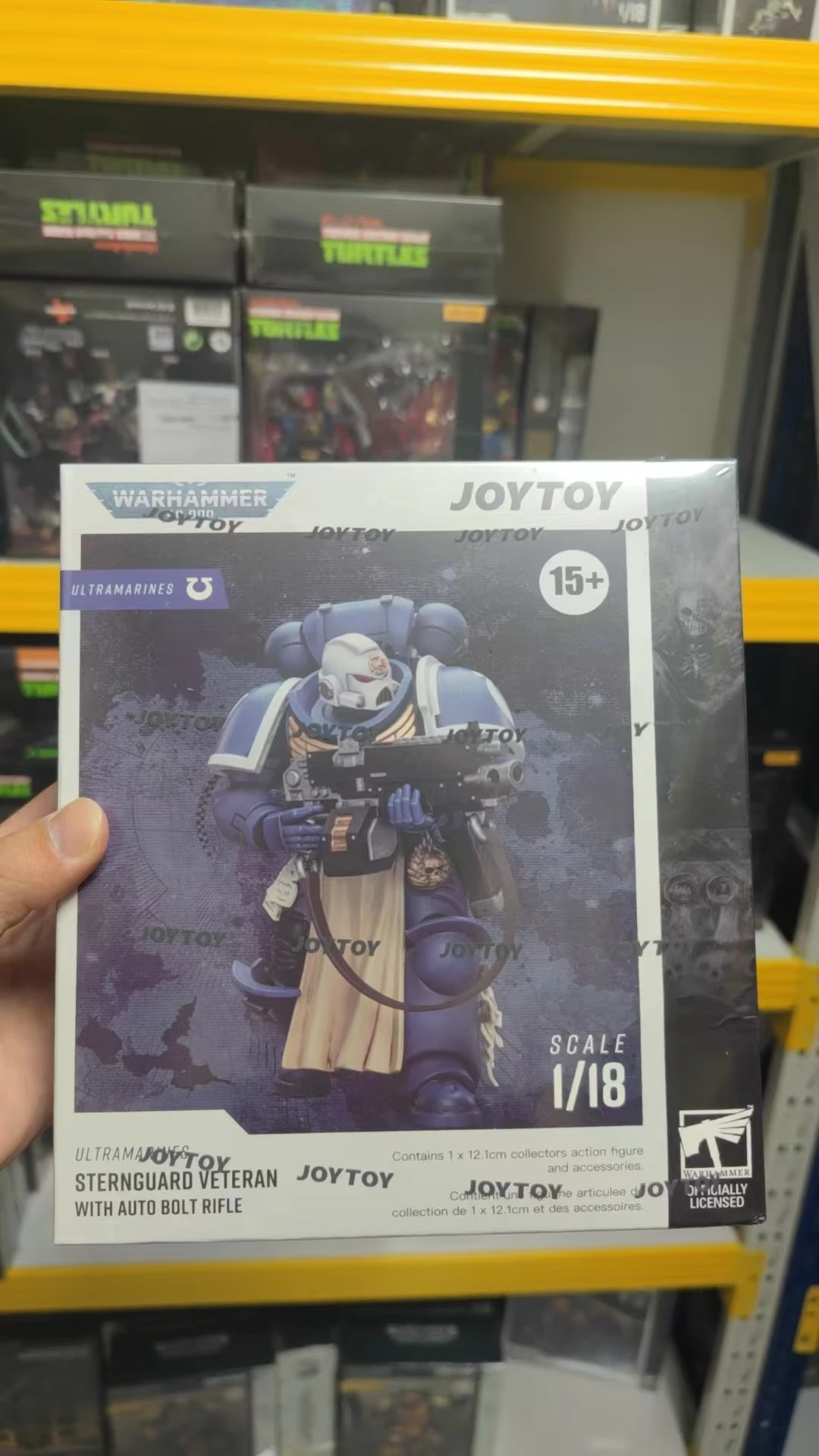 

【В наличии】JOYTOY Warhammer 40K Ultramarines Sternguard Veteran с автоматическим болтом, винтовка, подарки, 1/18, экшн-фигурки, игрушки
