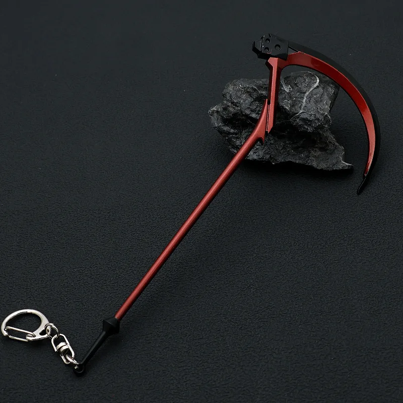 18cm Metal Sickle Weapon Neon Genesis EVA Anime Merchandise Ayanami Rei Mark.09 NERV Metal Weapon Model Home Ornament Collection