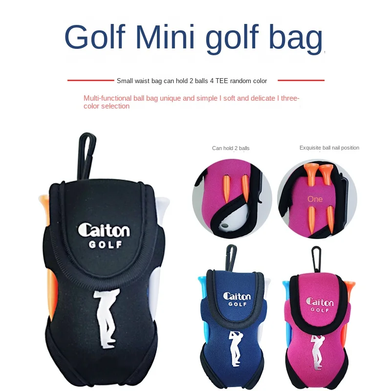 Caiton Kaidun Golf Ball Bag Sports Small Ball Bag Accessory Bag Golf Small Waist Bag Accessories Kit