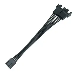 Cable divisor de ventilador PWM de 1 a 2 4 pines de amplia compatibilidad de salida estable para escritorio