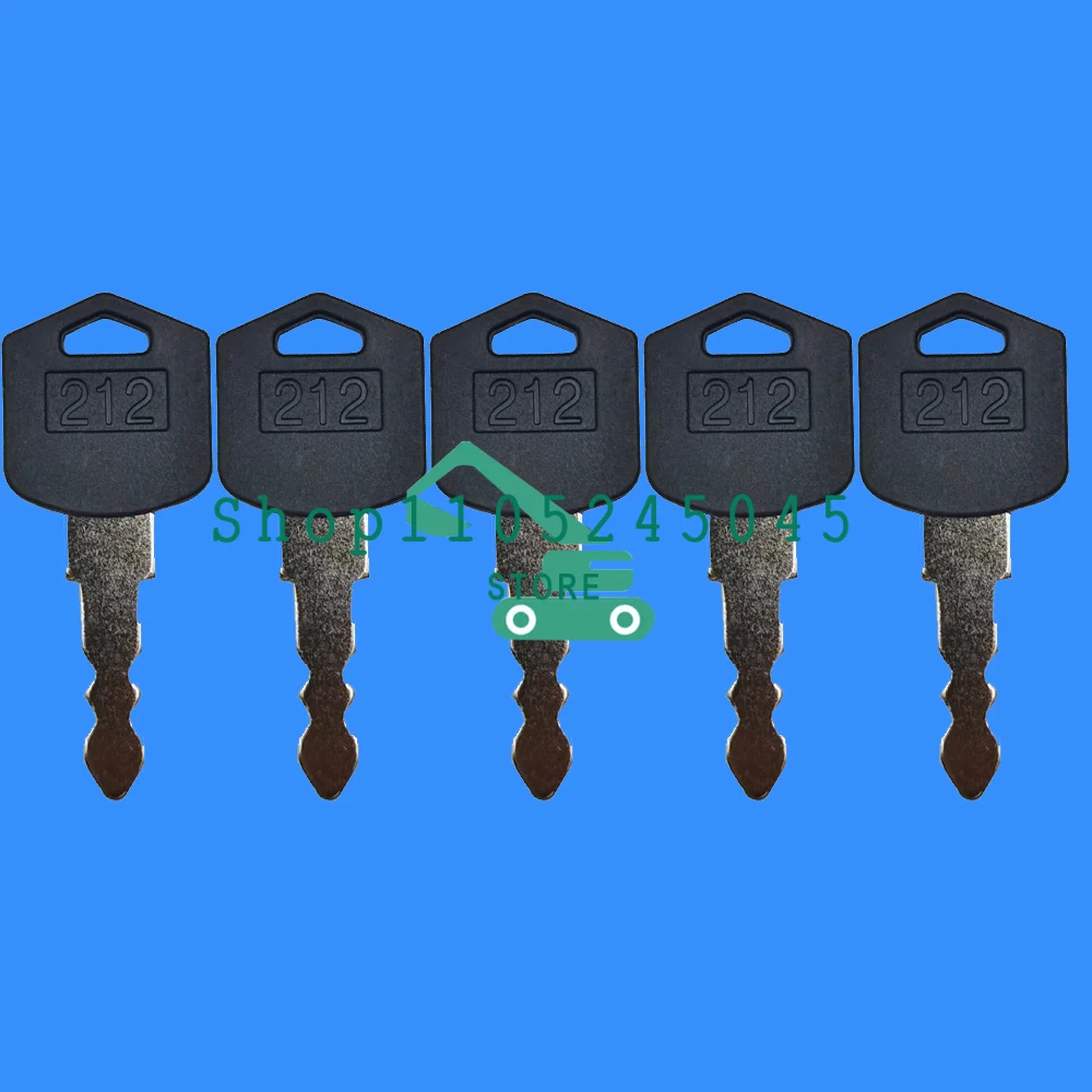 10/5/1PCS 212 Brand New D554212 Ignition Starter Keys  Fit for Various Doosan & Daewoo Forklift Models