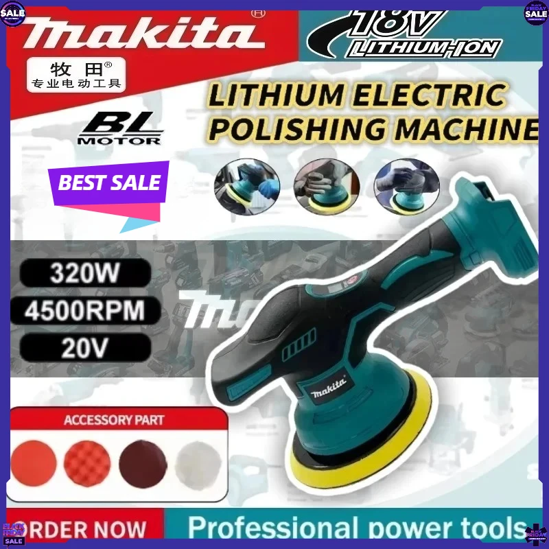 

Makita 8 Gears Digital Display Cordless Car Polisher Electric Polisher Auto Car Waxing Polishing Machine For Makita Battery