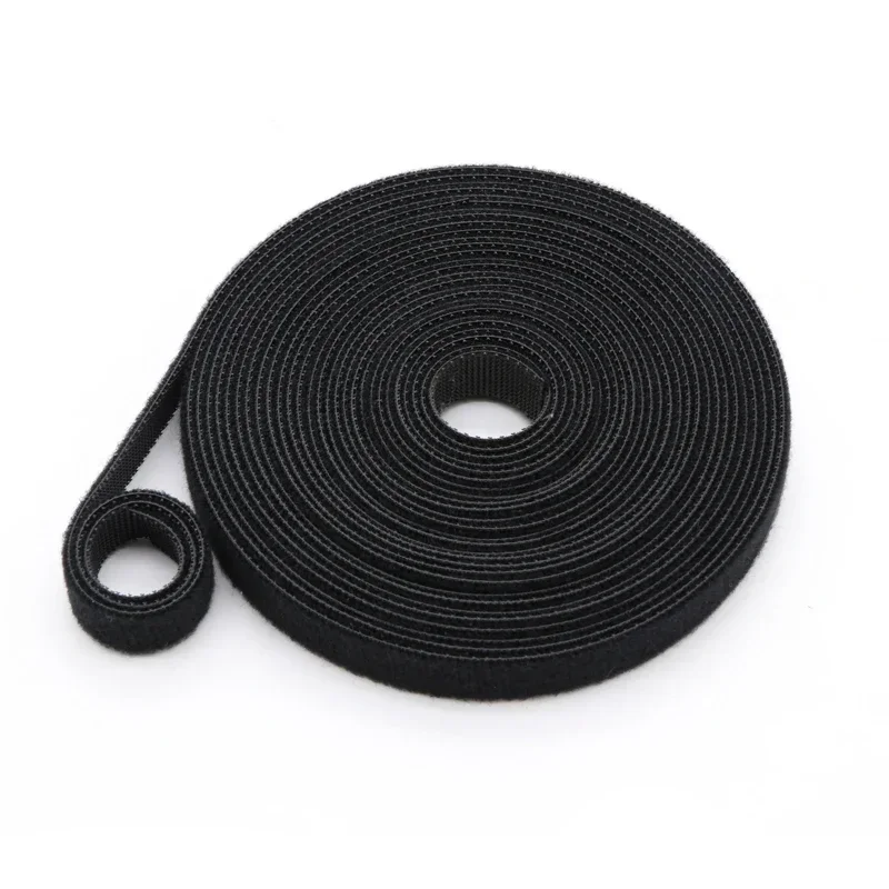 5 Meters/lot 10/15/20/25mm Self Adhesive Tape Reusable Cable Tie Wire Straps Tape DIY Accessories