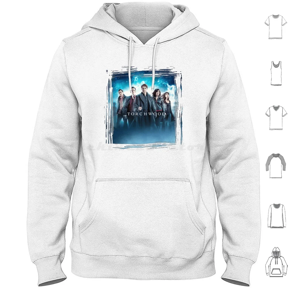 Torchwood Cast Hoodies Long Sleeve British Science Fiction Sci Fi Scifi Programme Spin Off Show Adult Teenager
