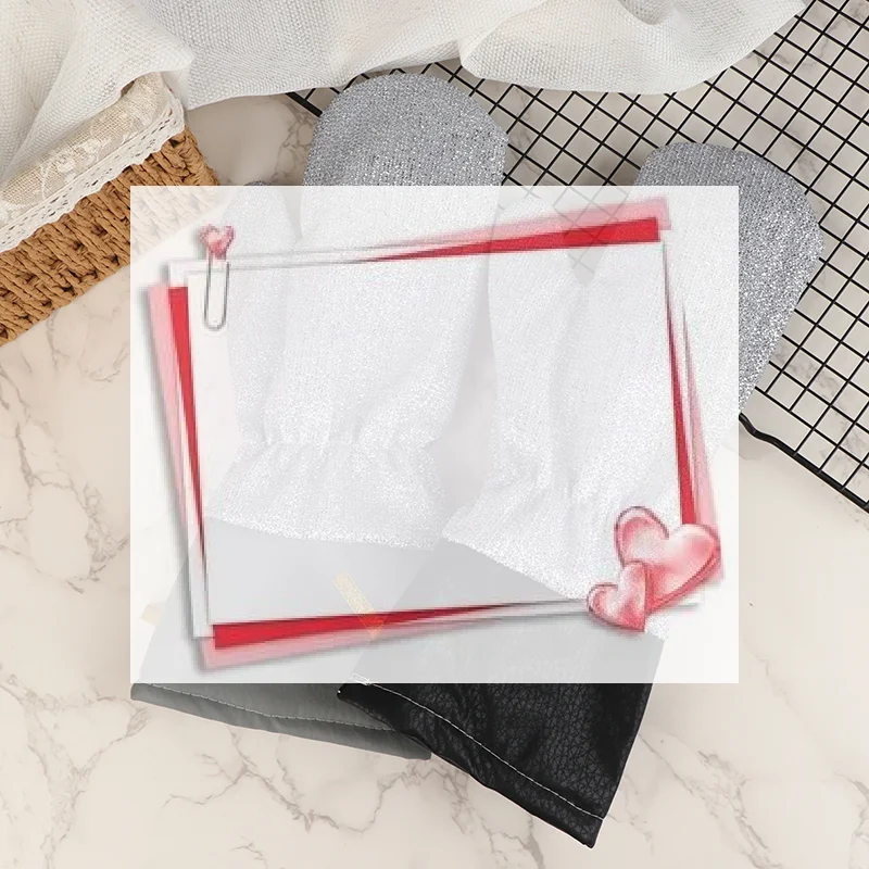 Waterproof Multipurpose Rags Dishwashing Gloves For Home Baking Pot Tableware Sink Countertop Stove Steel Wire Dishcloth Glove