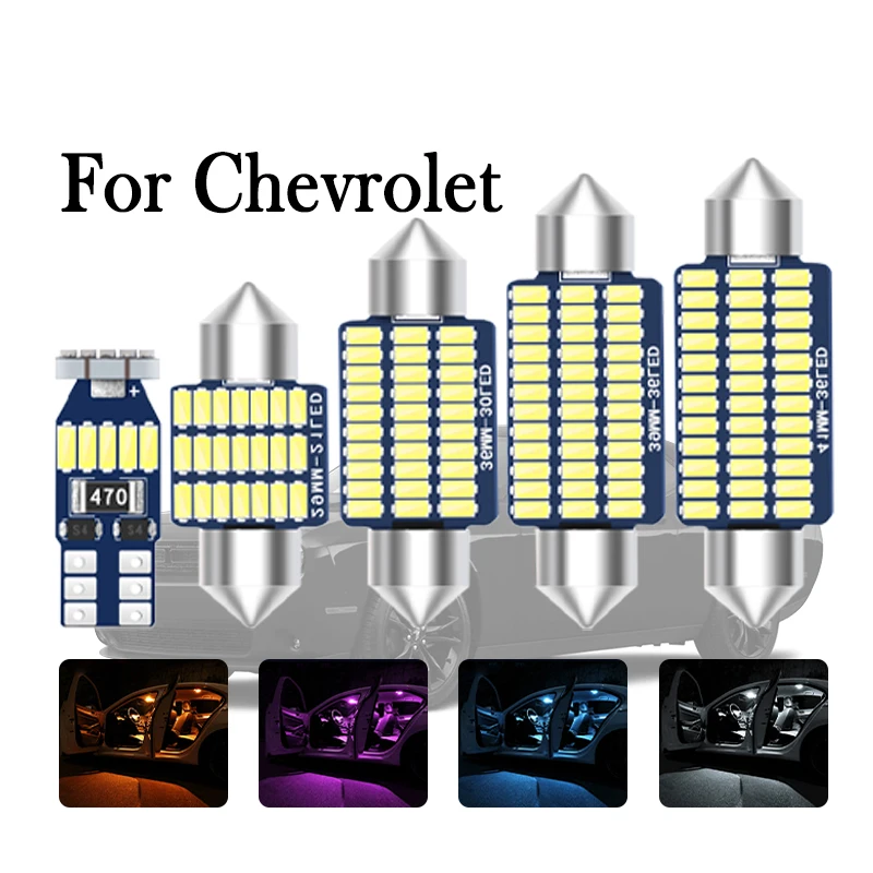 

Car LED Interior Light Canbus For Chevrolet Malibu Impala Cavalier Cruze Aveo Beretta Cobalt Volt Accessories Indoor Lamp Kit