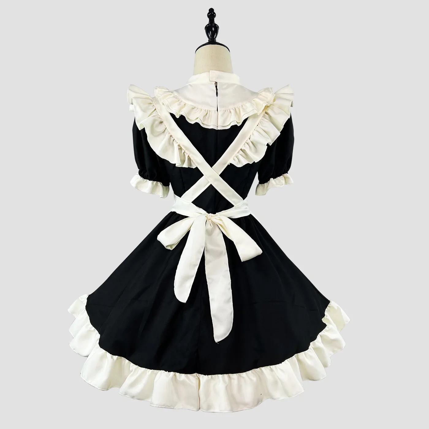 Delantal francés Sexy de Lolita, vestido de sirvienta, uniforme escolar dulce y bonito para niña, disfraz de fiesta de Carnaval y Halloween