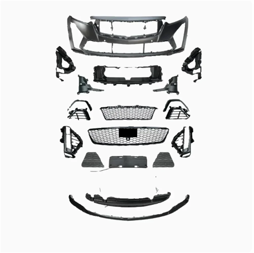 

Car Body kit surround Front bumper assembly front lip grill fog lamp cover For 20-23 Cadillac CT5