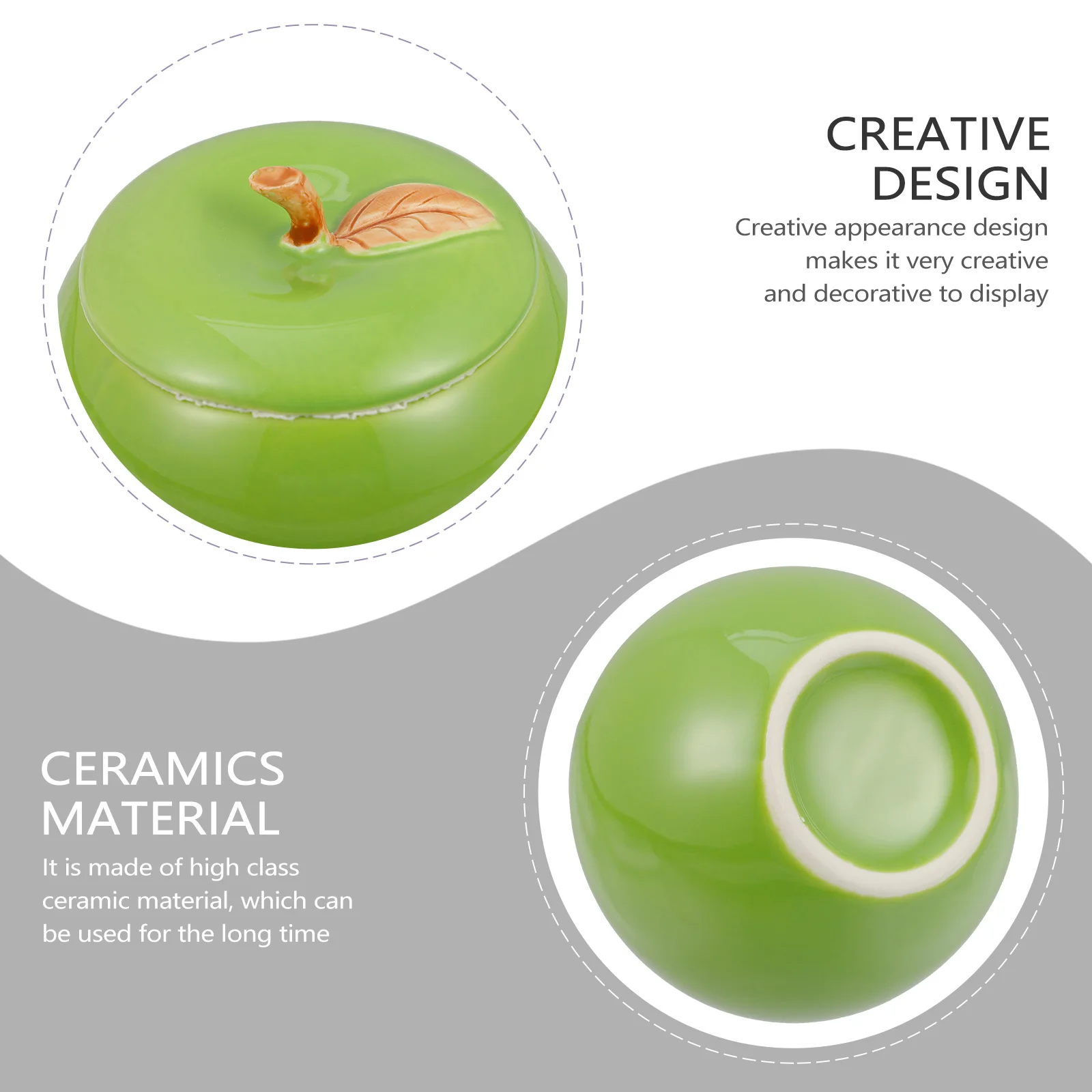 

1Pcs Ceramic Candy Storage Jar Premium Desktop Food Container with Stable Base Christmas Tea Jar Dried Fruit Coffee Cereal Can