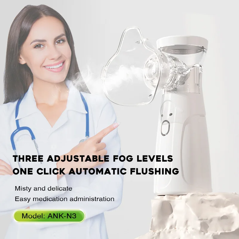Mini nebulizzatore medico Nebulizzatori portatili Atomizzatori ad ultrasuoni Inalatore per asma muto portatile con risparmio USB Vendita calda di emergenza