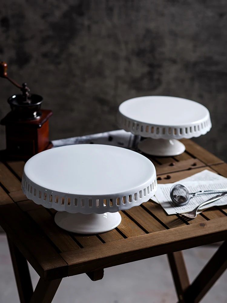 

Керамическая белая подставка для торта, свадебные инструменты для кексов, тарелка для вечеринки, украшения дома, формы для выпечки, кухни