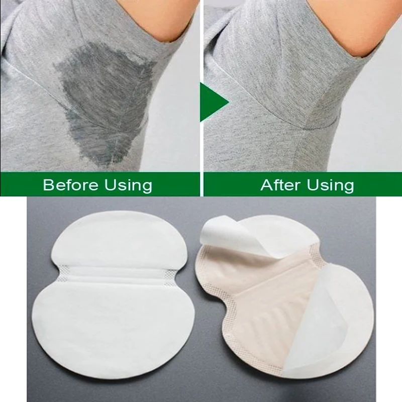 100Pcs ( 50pairs ) Armpit Sweat Pads Underarm Summer Disposable Absorbing Anti Perspiration Deodorant Unisex Shield Wholesale
