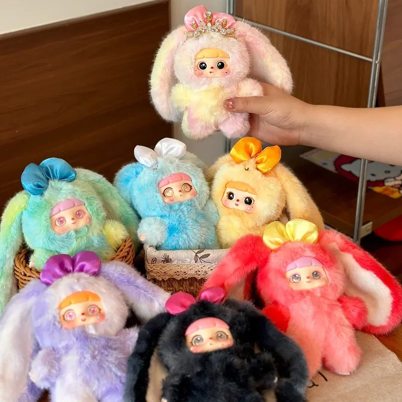 사무엘 마오 자이 자이 마법의 고양이 토끼 비닐 플러시 장난감, 블라인드 박스, 트렌디 귀여운 인형, 장식, 열쇠고리, 미스터리 박스