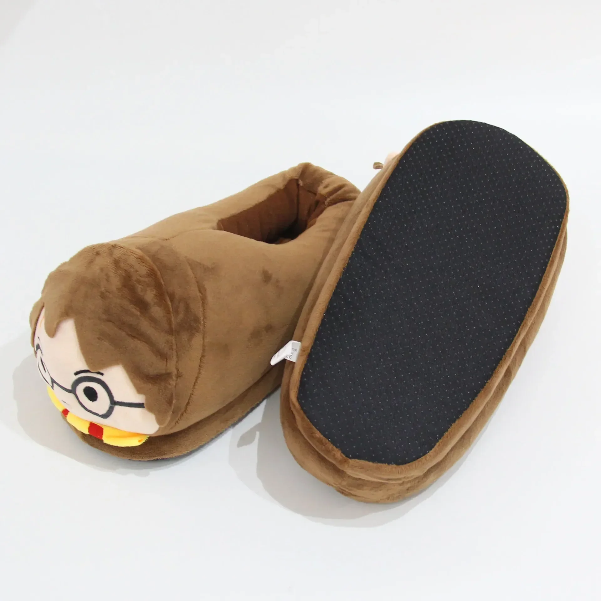 Anime Cute Figure Cotton Slippers Kids Winter Warm Full Pack Slippers Plush Home Cotton Slippers Christmas Decoration Gift