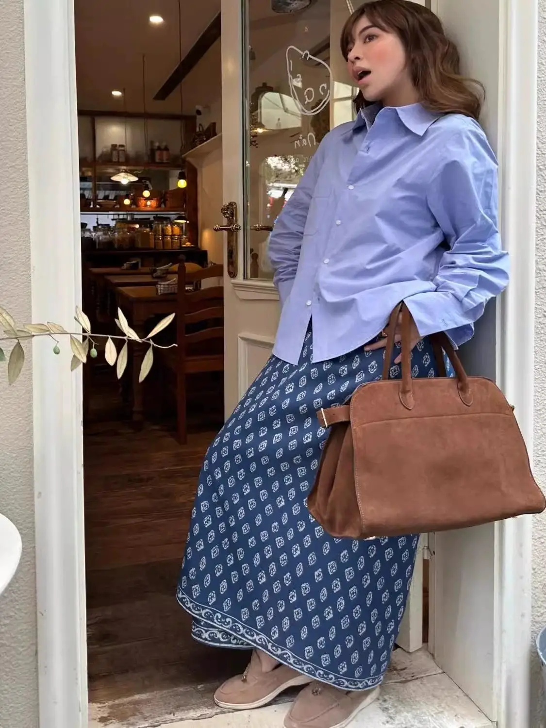 

Асимметричная цельная юбка с разрезом в стиле ретро в этническом стиле, средней длины, весна-осень, новая высококачественная юбка-майлик