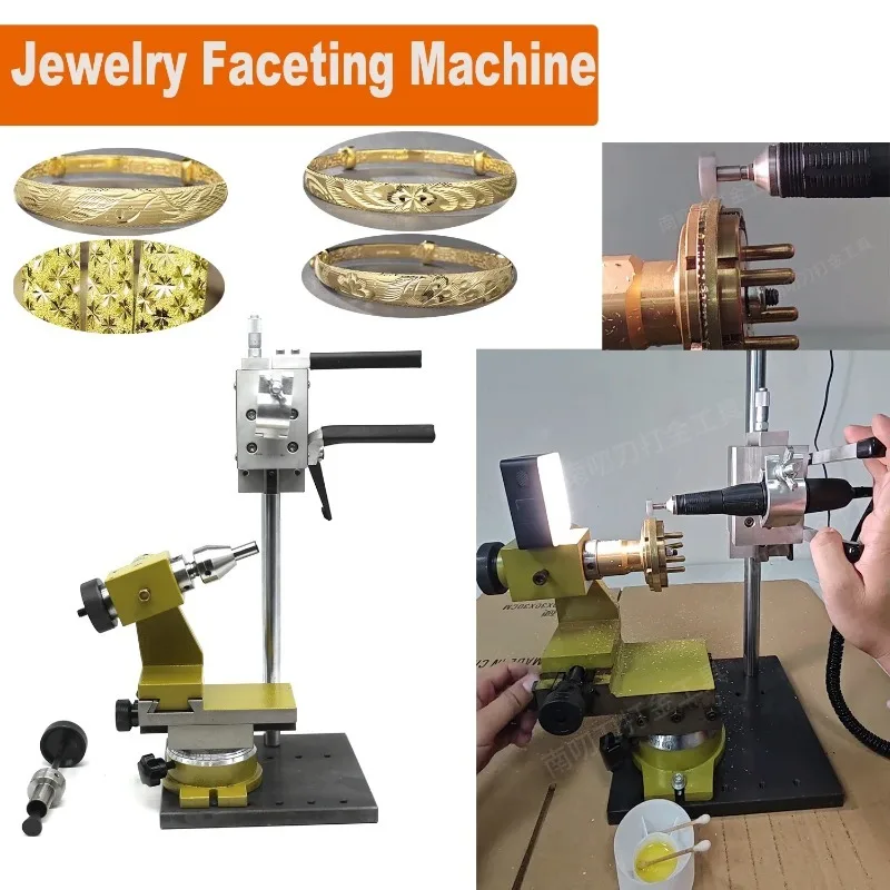 Jewelry  Equipment Bracelet Ring Diamond Faceting Machine Bench Diamond Bangle Ring Flat Pendant Hollow Beads Faceting