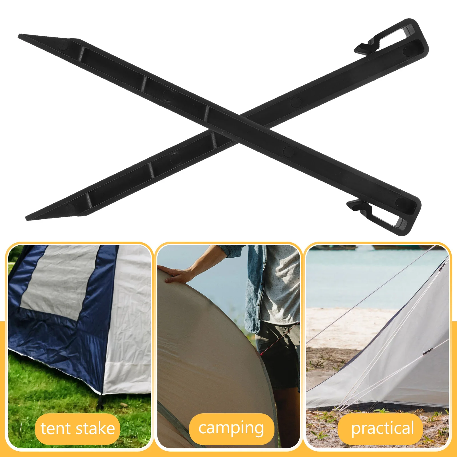 20 قطعة أوتاد أرضية بلاستيكية خارجية صنعة جيدة تصميم بسيط مدمج خفيف الوزن وسهل الحمل متجر احتياجات مختلفة #3