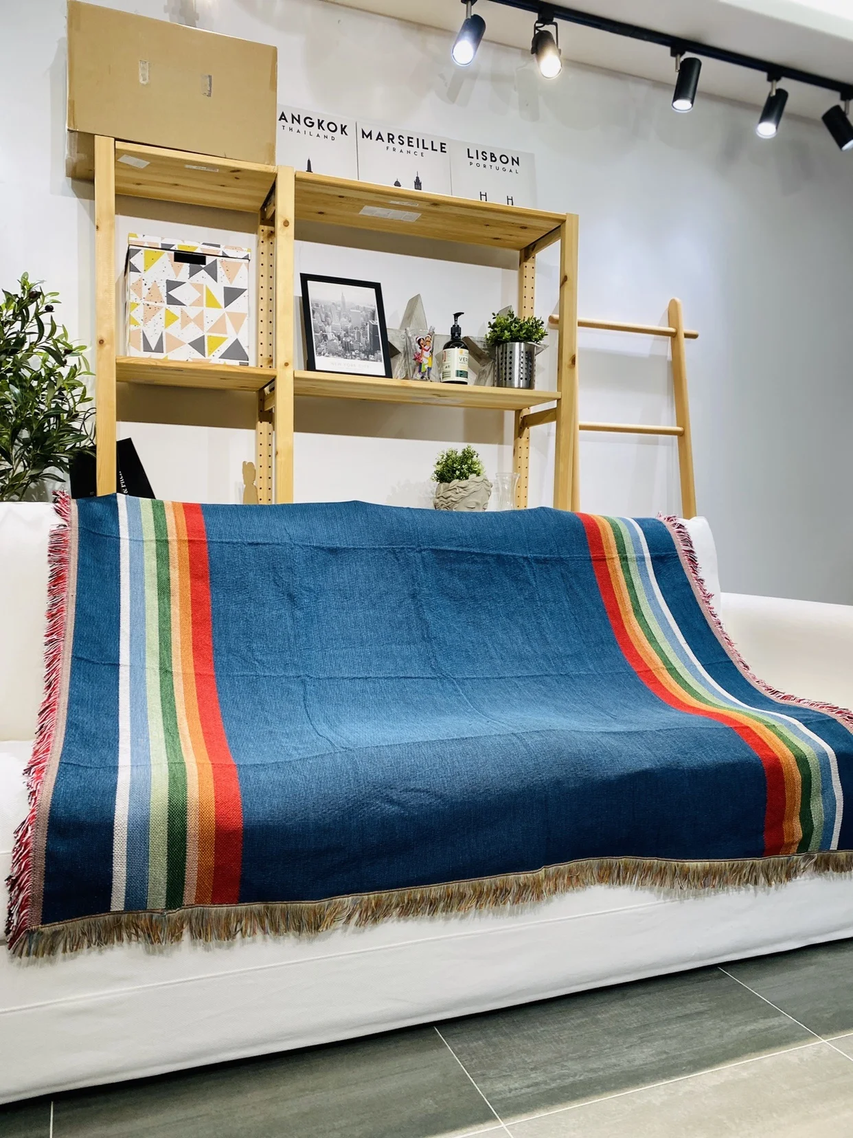couverture-en-coton-tricote-motif-ligne-bleue-pour-salon-canape-couvre-climatiseur-exterieur-motif-geometrique-tissu-d'ameublement-coussin