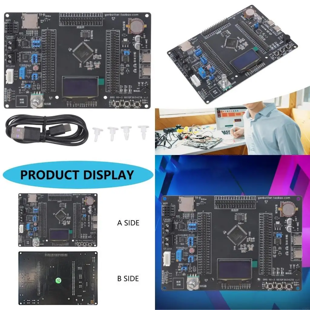 

C90F 120MHz MCU Development Board GD32F303VET6 With USB Port Learning Board