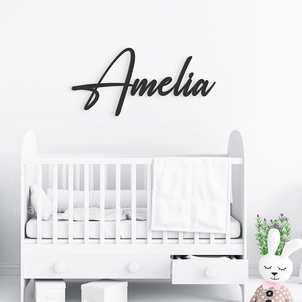 Custom Name Decals for Baby Nursery Wall Stickers,Vinyl Lettering Name Decal,Personalized Board Sticker,Wall Art Decals