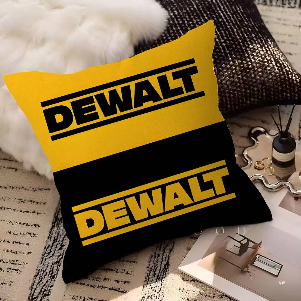 D-Dewalts Logo Personalized picture text home decorative pillows Household Gifts 45x45cm