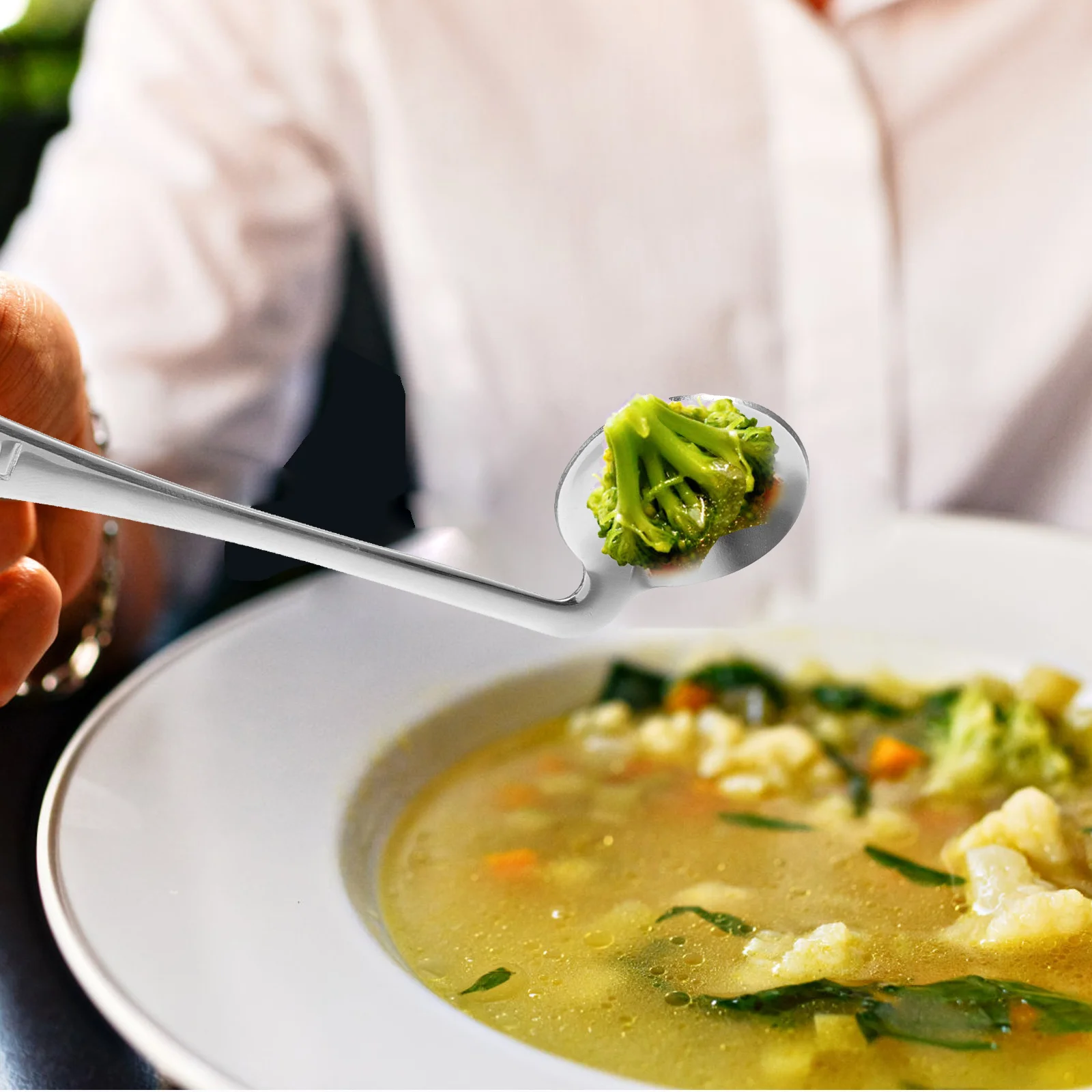 

Набор из 1 предмета: вилка и ложка для кормления из нержавеющей стали, изогнутые, для пожилых, инвалидов, при артрите