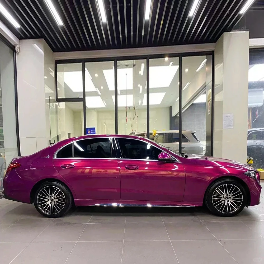 

Wrapmaster 5M/10M/18M PET Gloss Metallic Glazed Tata Red Vehicle Wrap Material Car Wrap Kit