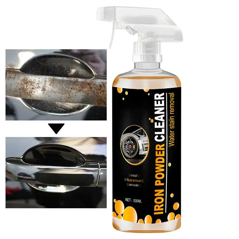 

Rust Remover For Car Wheels Iron Rust Remover 500ml Exterior Care Rust Iron Remover Spray Brake Dust & Rust Stain Remover