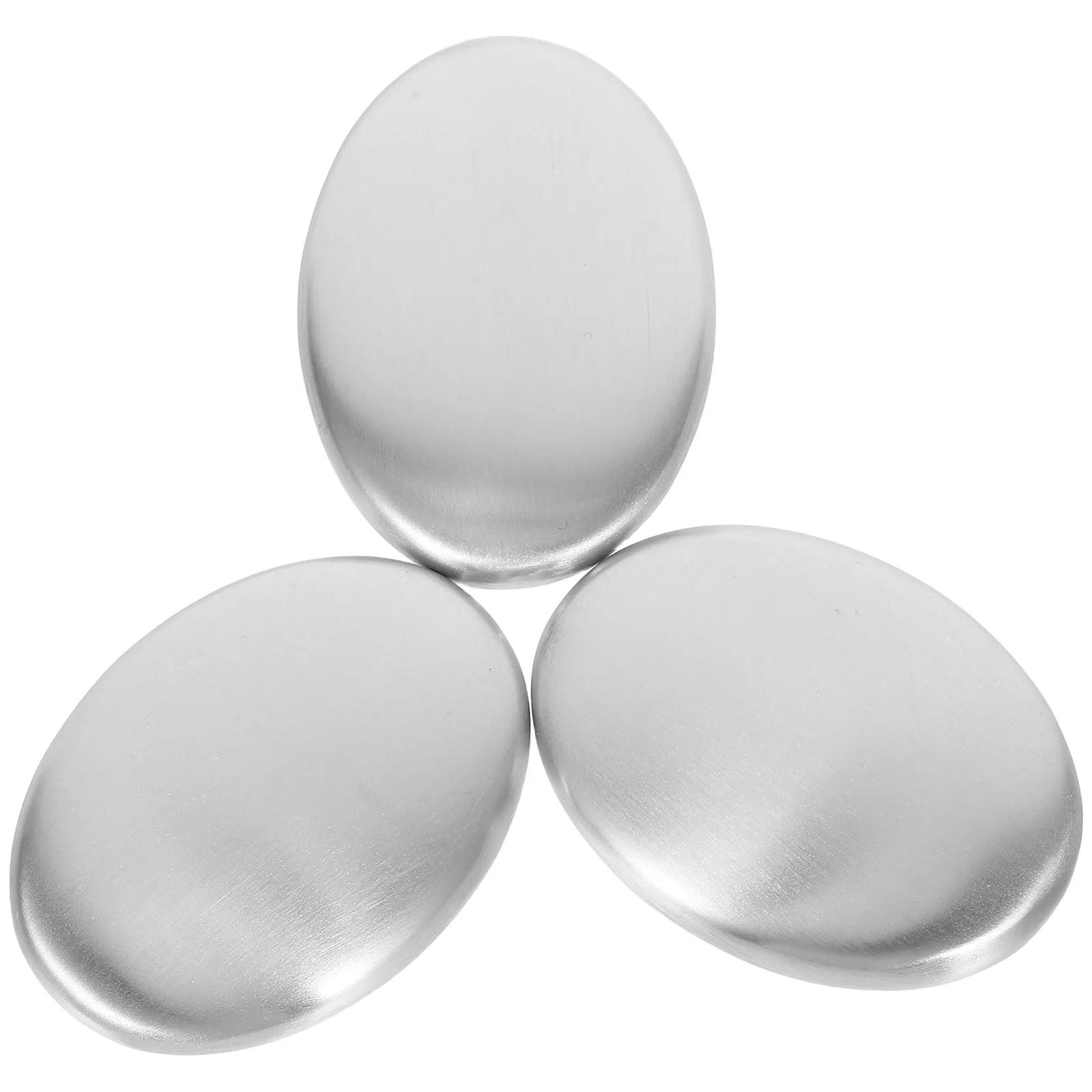 

3Pcs Odor Absorber Stainless Steel Soap Bar Deordorizing Kitchen Tool Removes Sulfur Smells from Hands After Cutting Onions