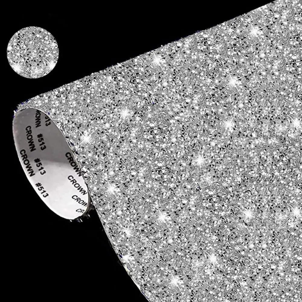 Self-Adhesive Gifts Home Decor Party Bling Paster Glitter Trim Applique Rhinestone Sheet Crystal Sticker