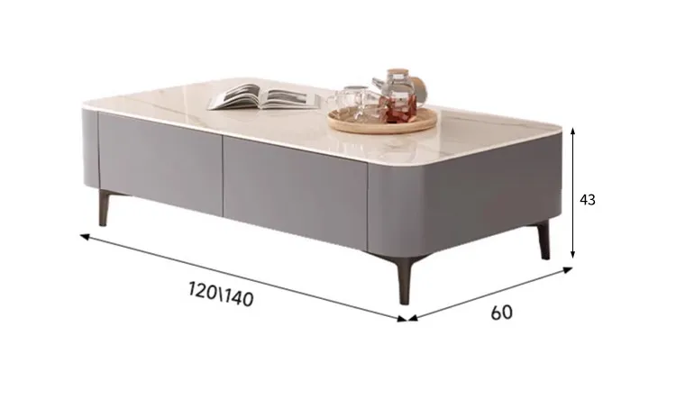 

TV cabinet living room home light luxury high-end slate modern