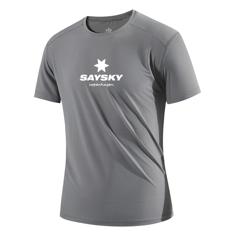 

Мужская футболка SAY ort Sve Ice Silk Qui Dry Moisture ng Running Fitn Training Top Летняя одежда