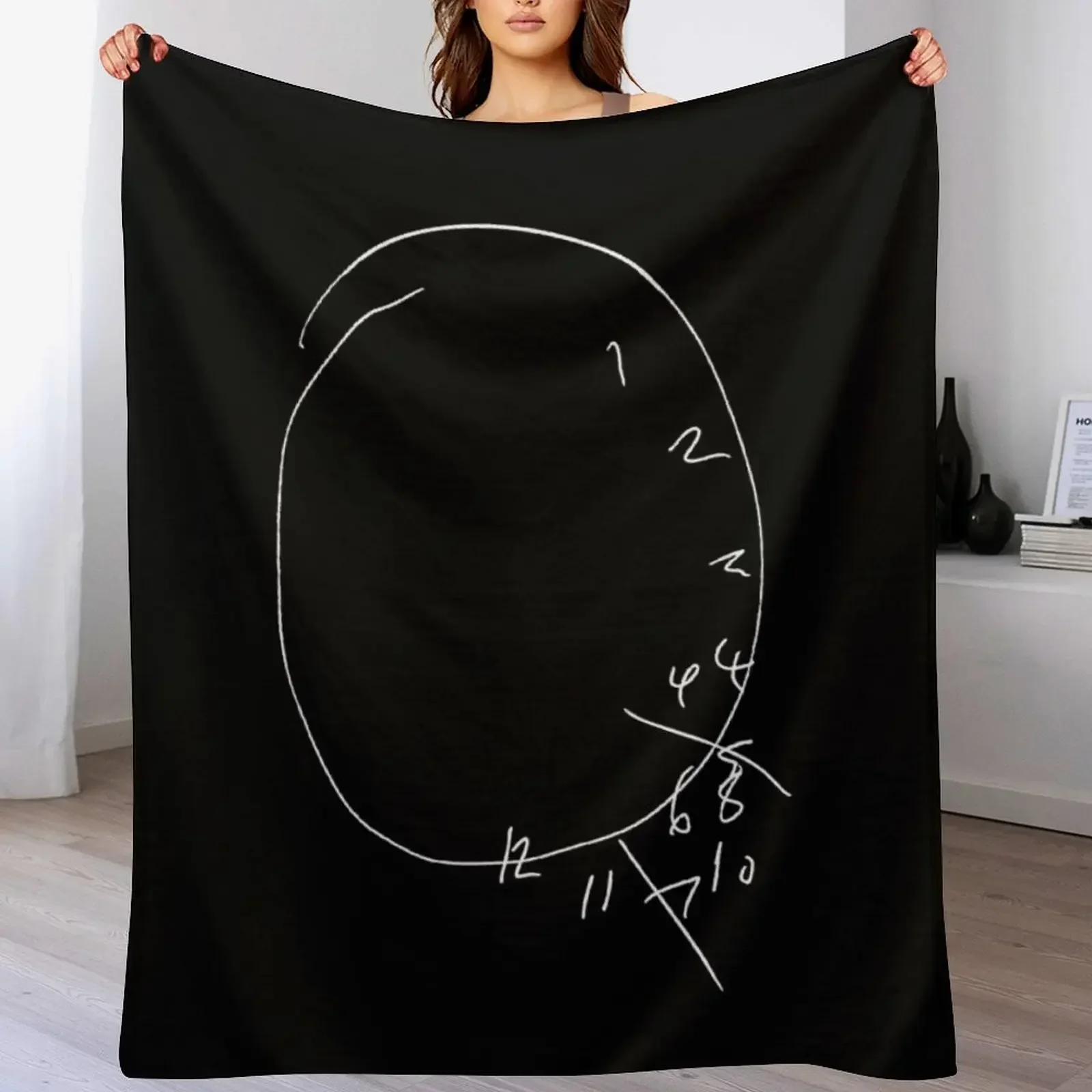 

Will's Clock - Hannibal (Variant) Throw Blanket Plush for sofa Giant Sofa Weighted Blankets