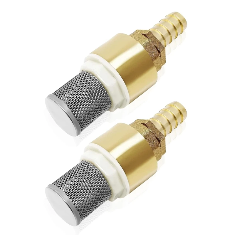 

Hose Barb Brass Check Valves 1/2in Foot Valves with Hose Connection Rustproof