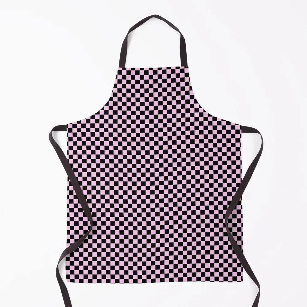 

Tiny Black and Pink Checkers Apron Kitchens Woman For Cosmetologist Apron