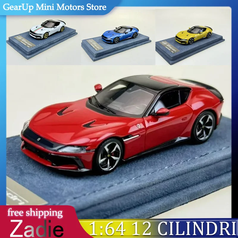

Zadie 1:64 Ferrari 12 Cilindri Limited, модель из смолы с 3D-печатными колесами и деталями из углеродного волокна для коллекционеров Ferrari, игрушка в подарок