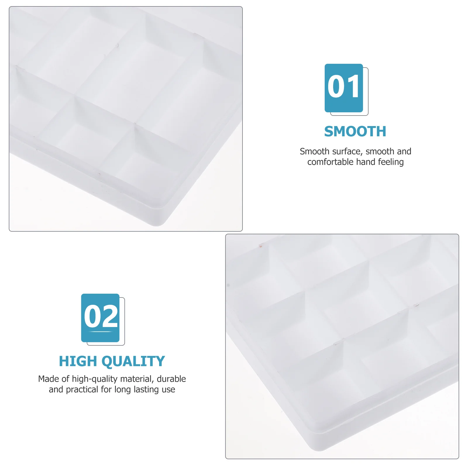

2Pcs Plastic Pigment Box Space Saving Watercolor Palette for Artists Students Painting Tools Watercolor Pigment Box
