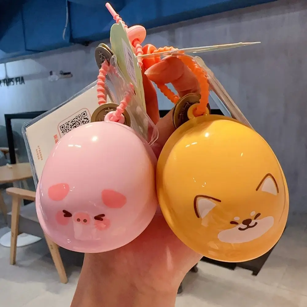 Fashion Little Animal Toy Key Chain Cute Good Luck Copper Coin Tide Turtle Shell Doll Pendant Lucky Turtle Cat Animal Pendant