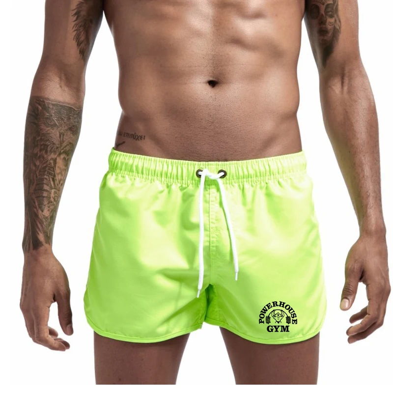 Men's Print Swim Shorts Summer Beach Surfing Sportswear Jogging Shorts Quick Dry Fitness Casual Summer Shorts