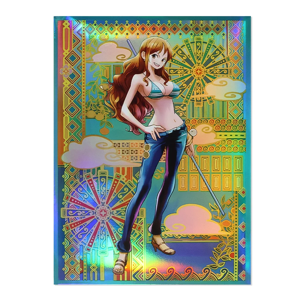 

60PCS 67X92mm Holographic Card Sleeves Anime Card Protector used for MGT/PTCG Standard size trading cards