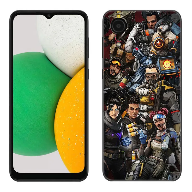 Apex Legends Phone Case For Samsung Galaxy A01 A03 Core A04 A20 E A02 A10 A21 A30 A50 S A40 A41 A6 A8 Plus A7 2018 Black Cover