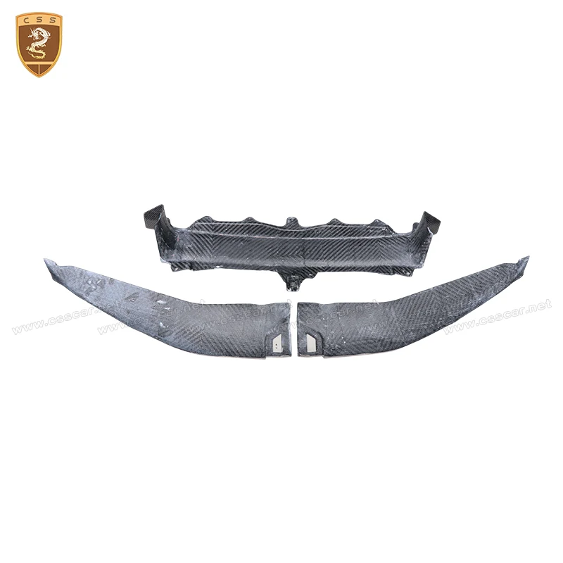 Car Front Bumper Inner Support Holder Guide Splitter Lip Chin Spoiler Inside Carbon Fiber Accessory For Ferrari 296 GTB OEM